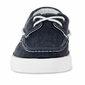 NWT. Thom McAn Men's Canvas Boat Shoes